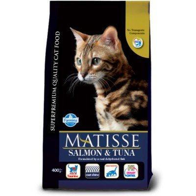 Natural And Delicious Matisse Cat Dry-Salmon Tuna Adult 400G